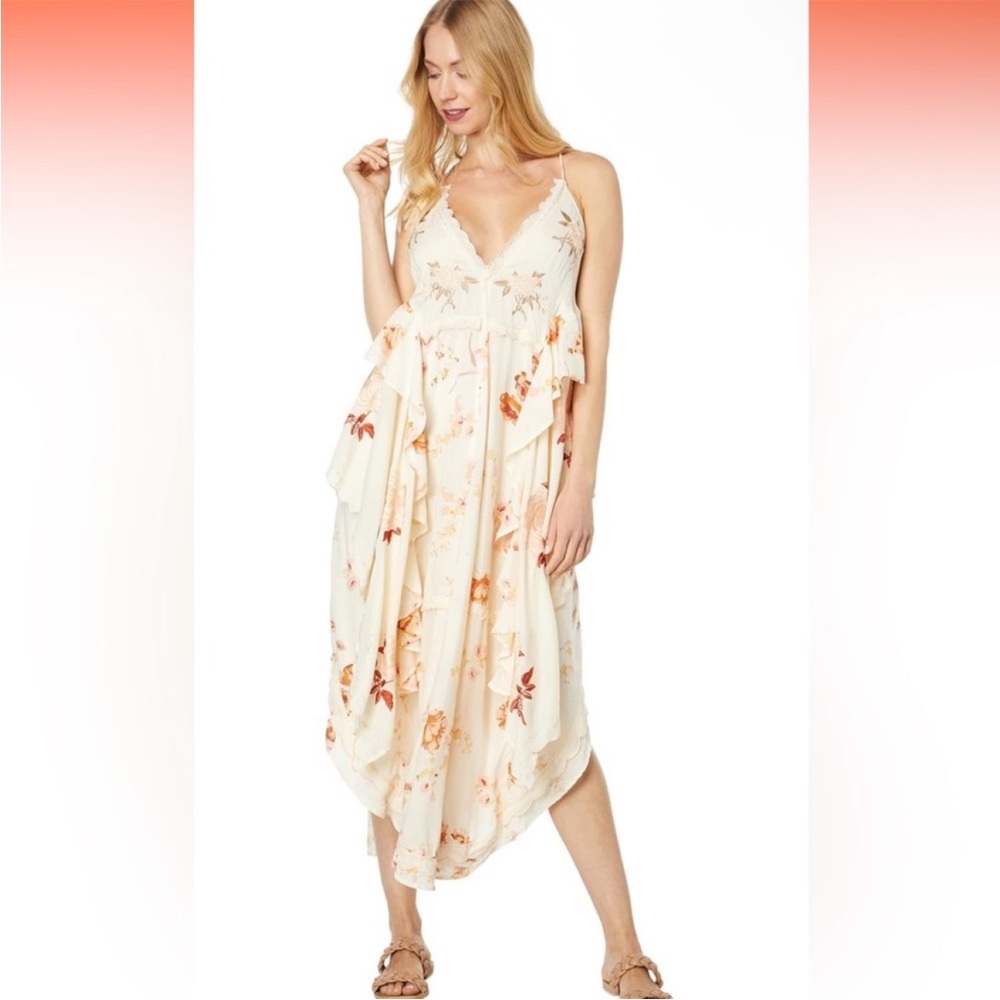 Free people Audrey Printed Maxi Dress size XS